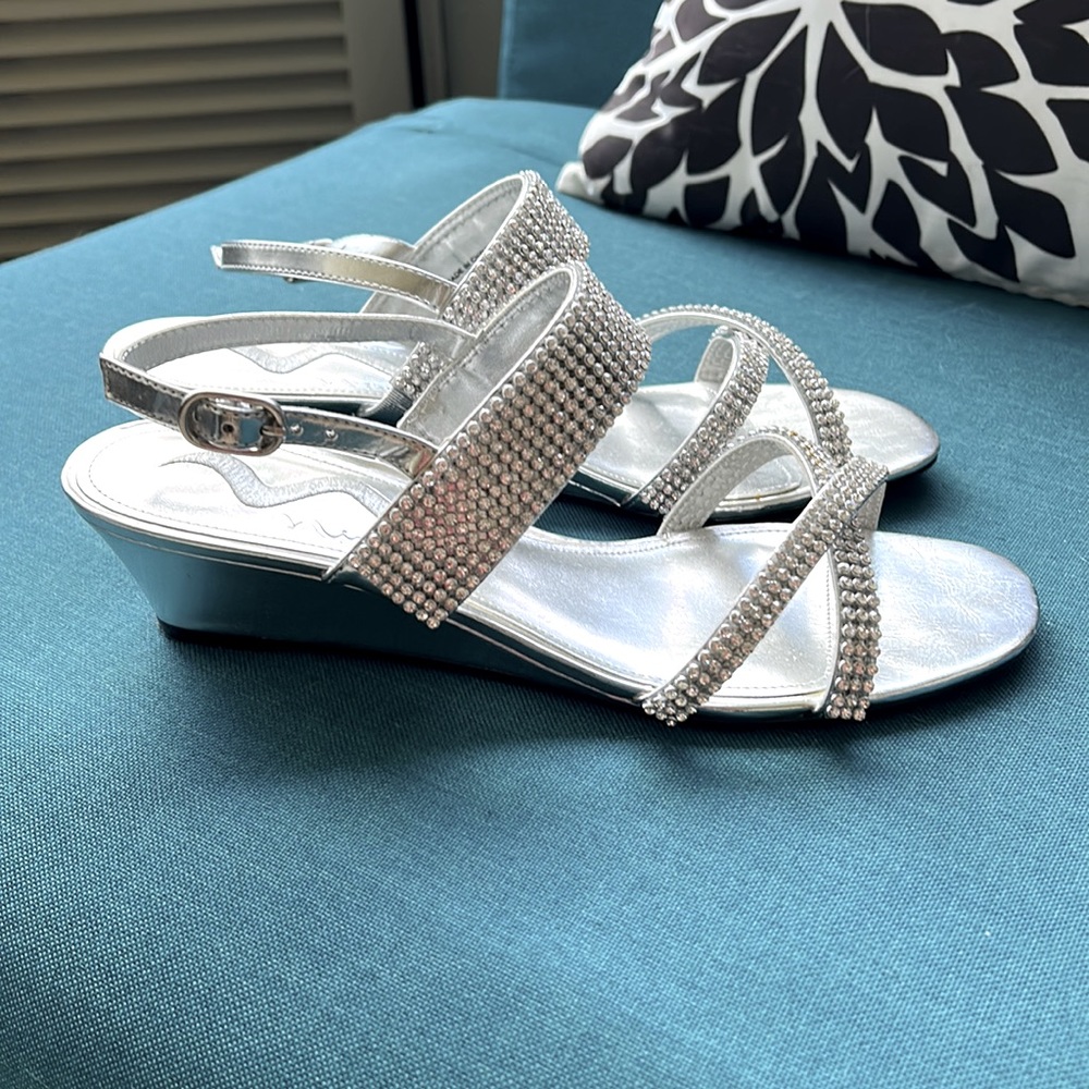 Beautiful sparkly wedges by Nina